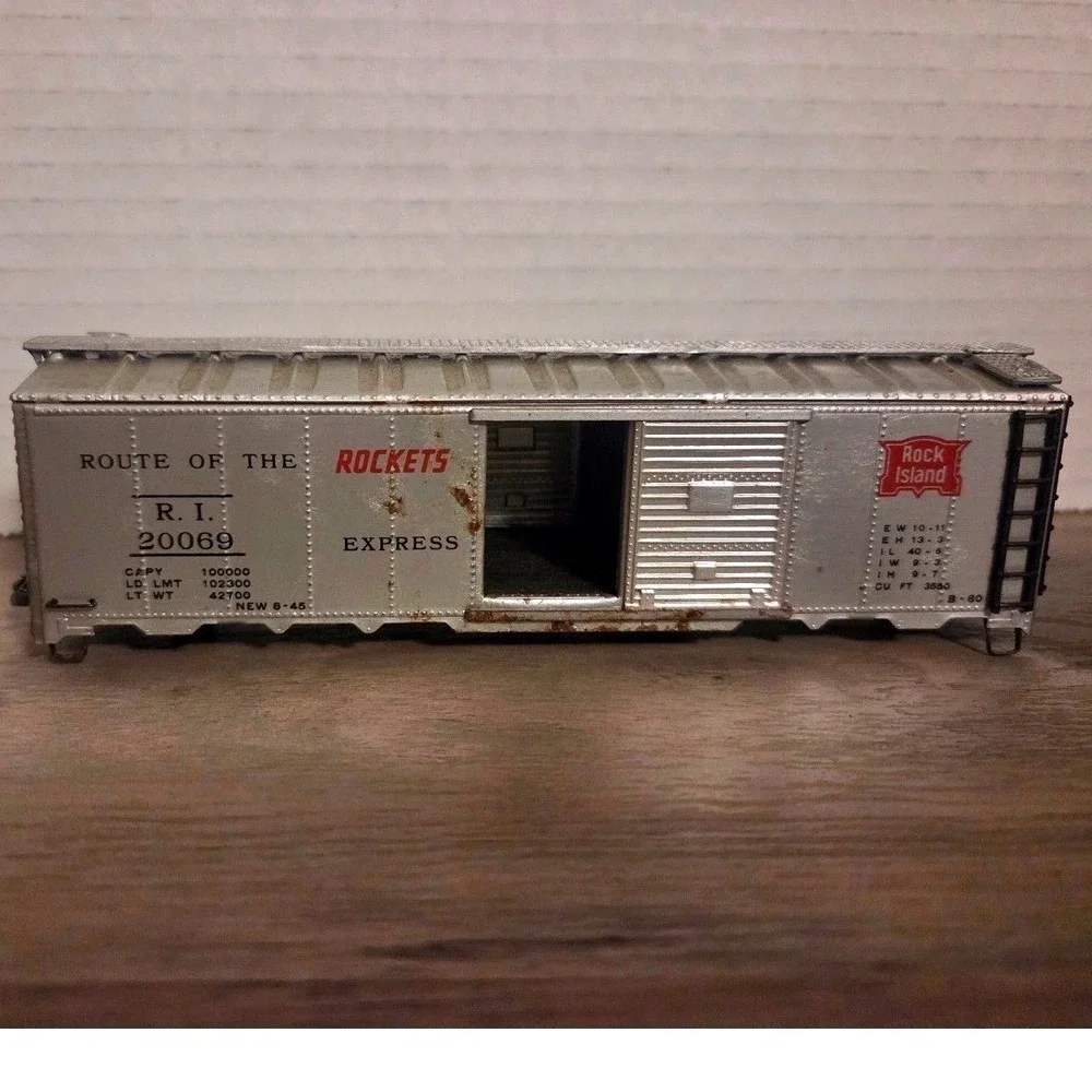Vintage HO Scale Model Train Lot Rock Island Illinois Central N&W Hopper 3pc